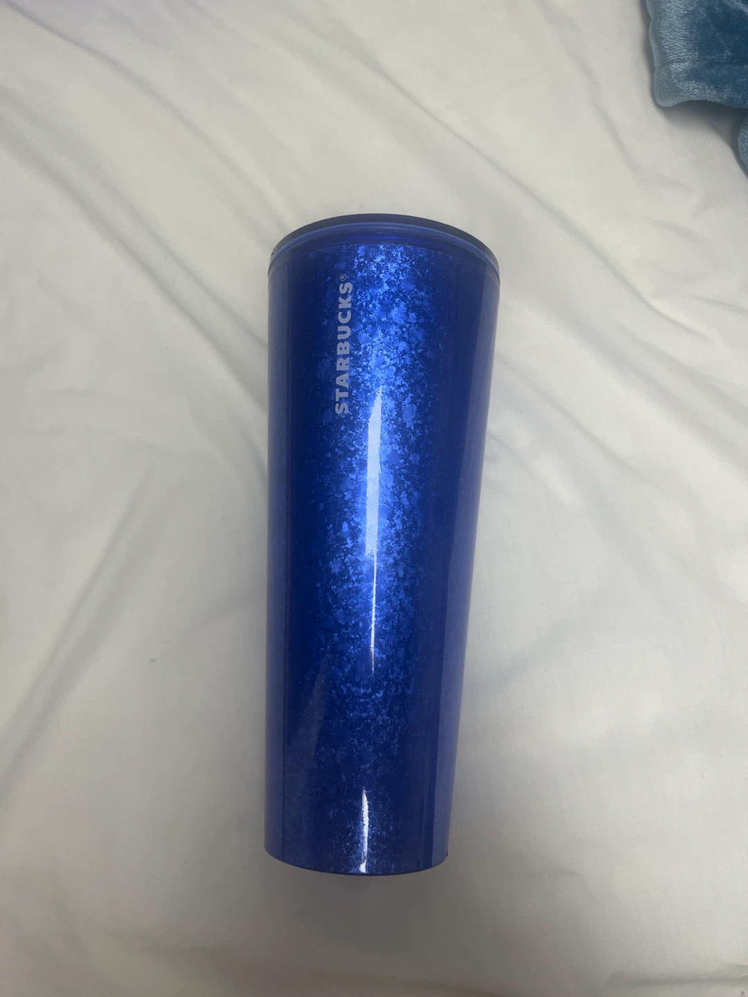 Starbucks Blue Glitter Cold Cup Tumbler