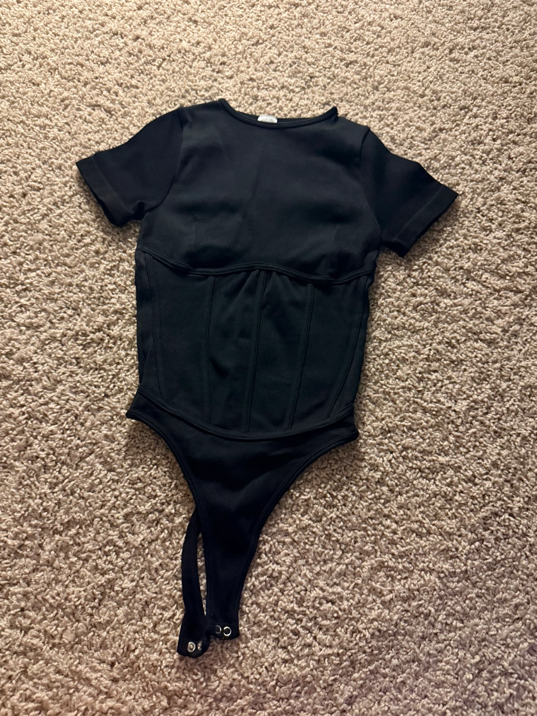 Black shaping corset bodysuit - photo 2