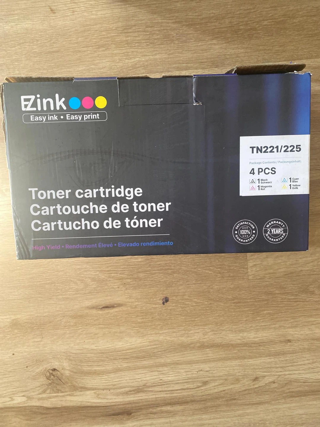 EZink TN221/225 Toner Cartridge 4-Pack
