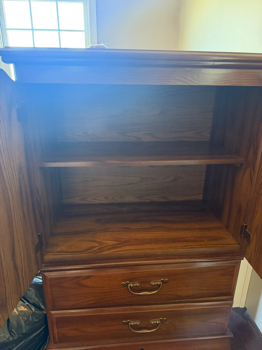 Vintage Wooden Dresser and Armoire Set - photo 2