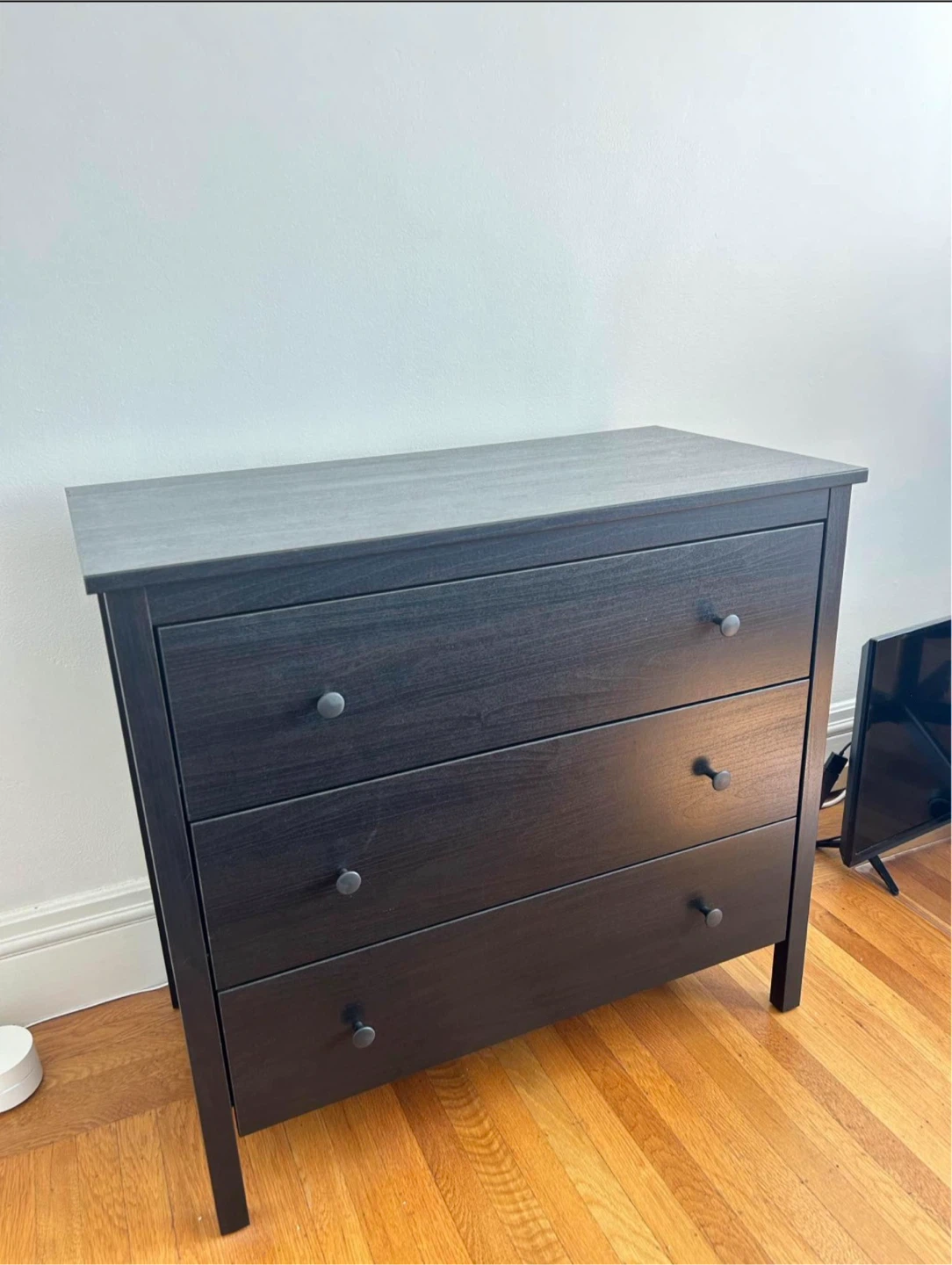 IKEA Dresser with 3 drawers in black