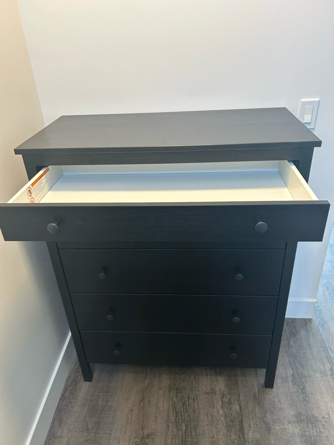 IKEA black dresser with 5 drawers - photo 2