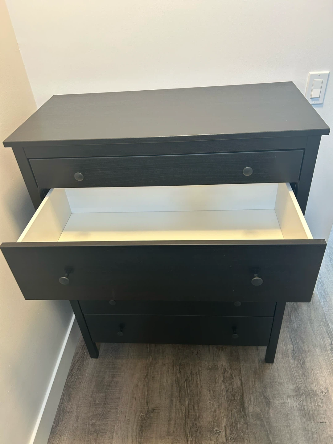 IKEA black dresser with 5 drawers - photo 3