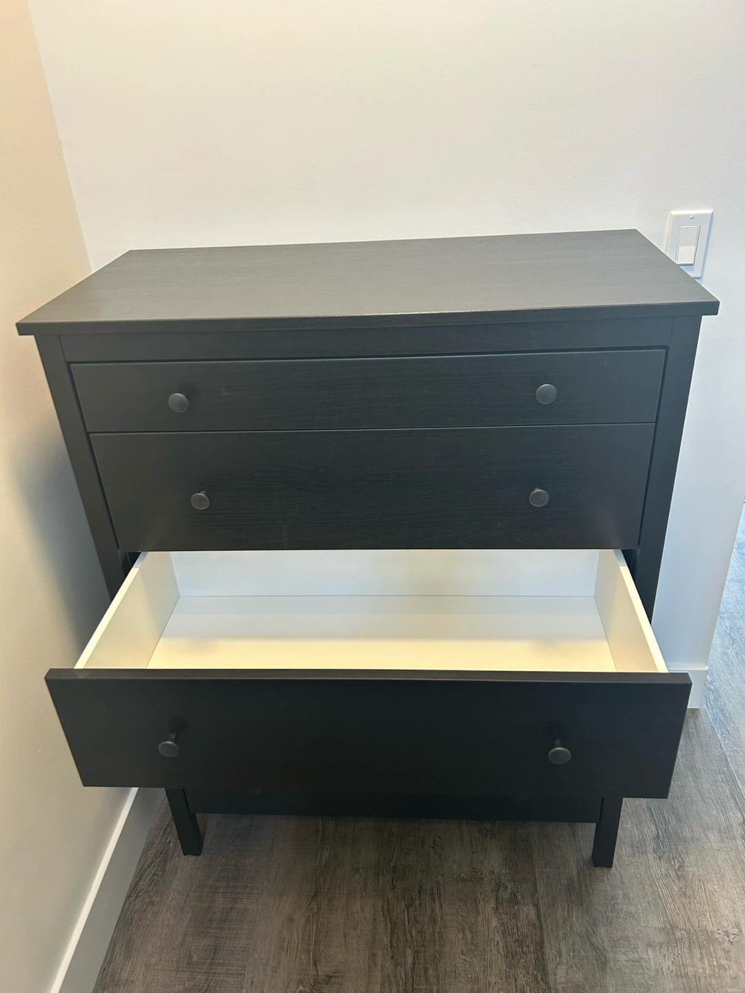 IKEA black dresser with 5 drawers - photo 4