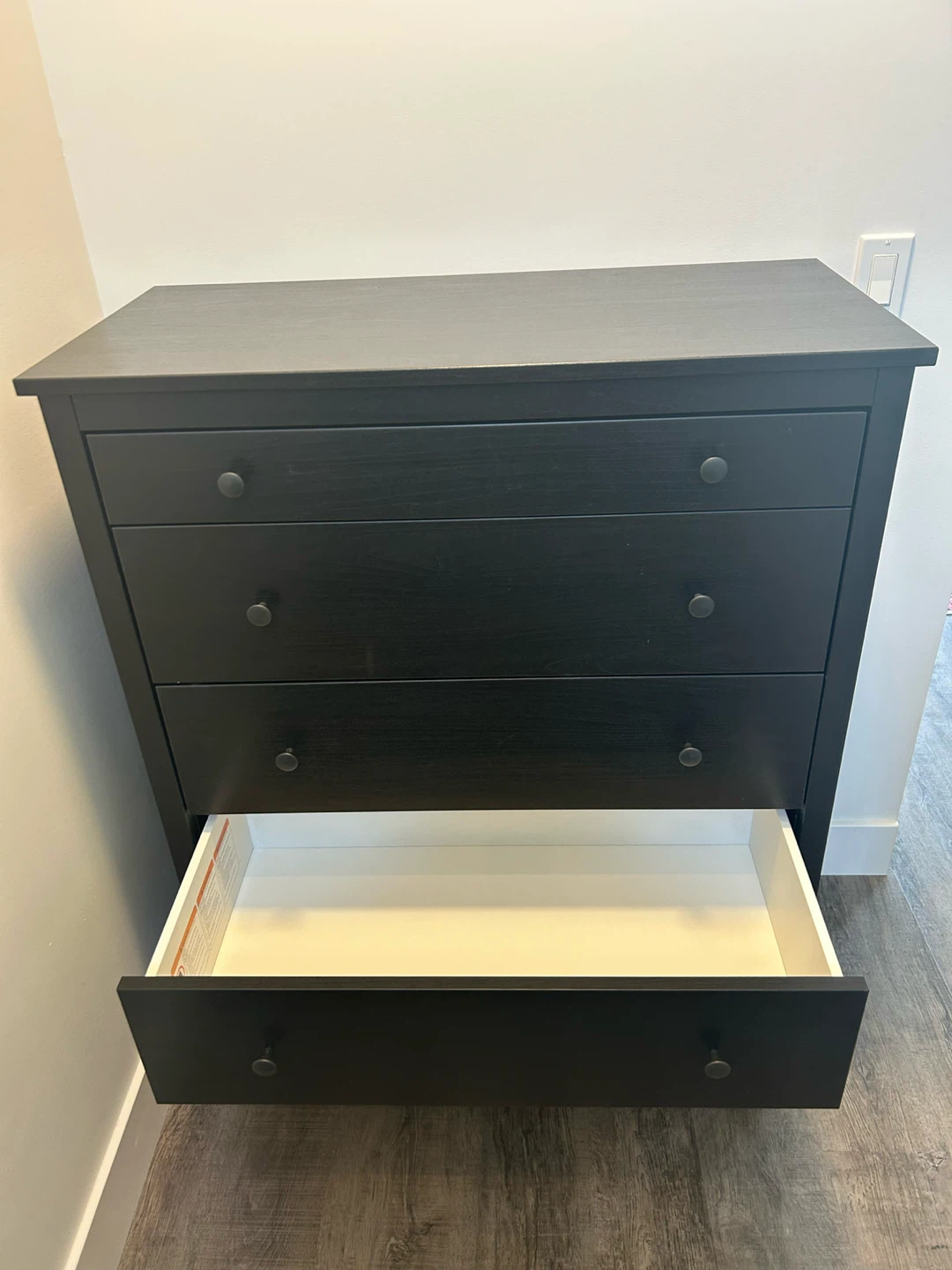IKEA black dresser with 5 drawers - photo 5