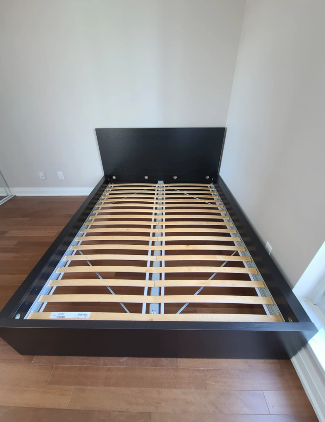 IKEA Full size bed black brown colour MALM