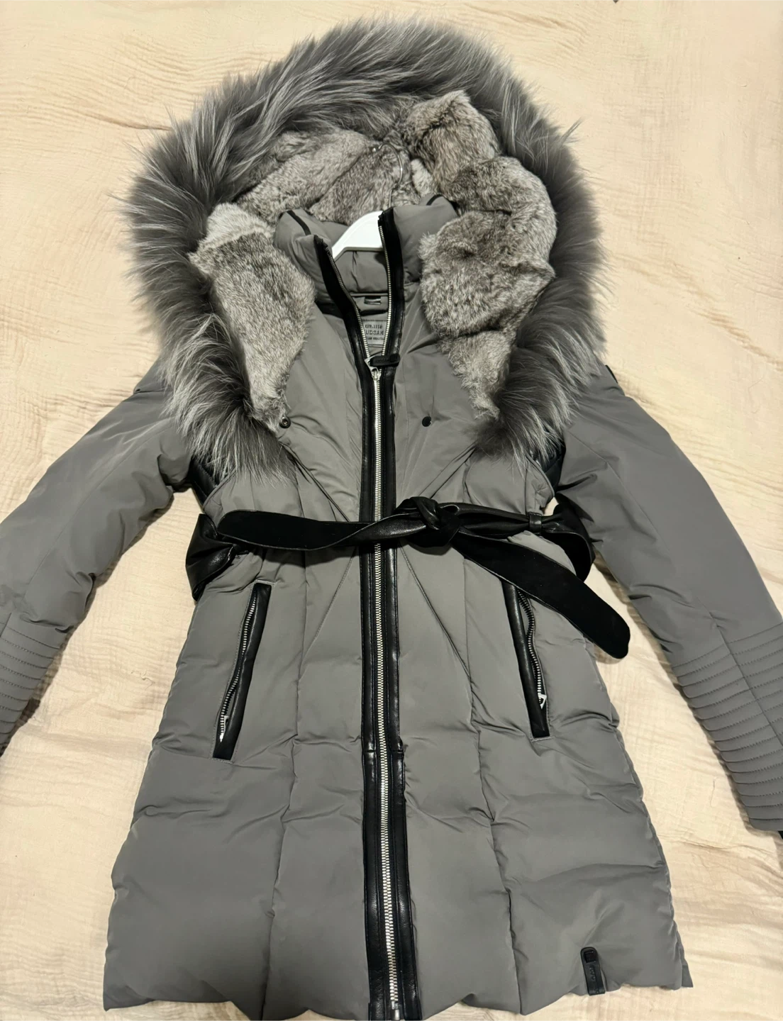 Rudsak Down Jacket Grey with belt