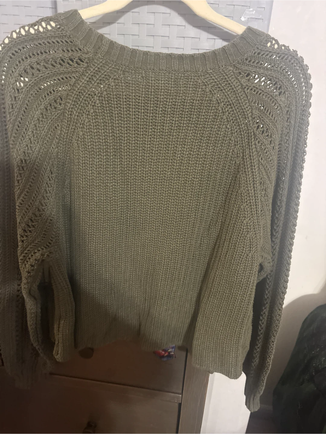 American Eagle Olive Green Knit Sweater - photo 2