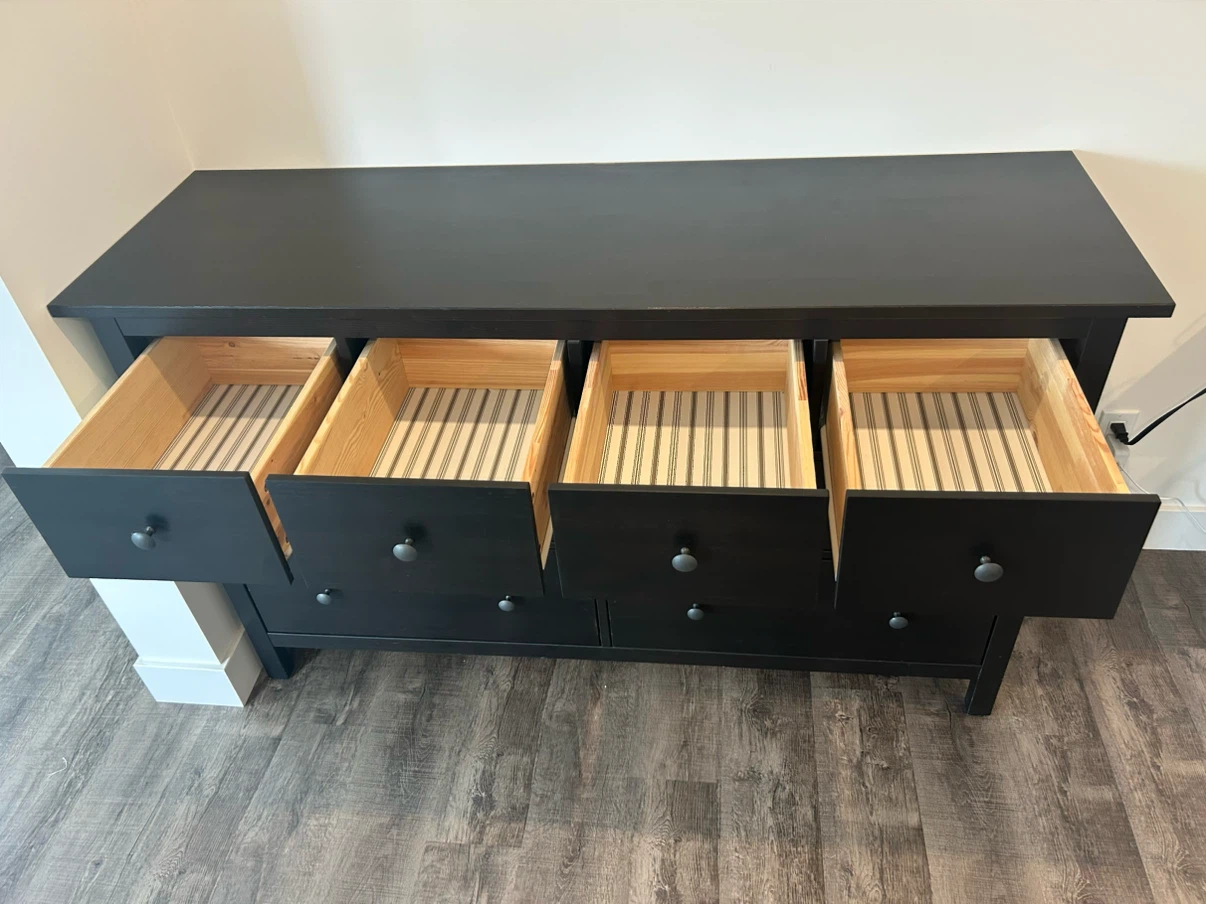 IKEA HEMNES dresser in black brown with 8 drawers - photo 2