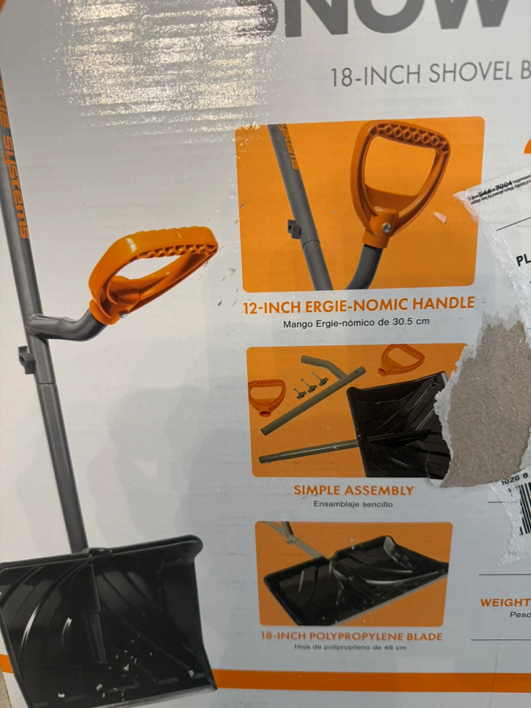 Ergie Systems Strain-Reducing Snow Shovel - photo 4