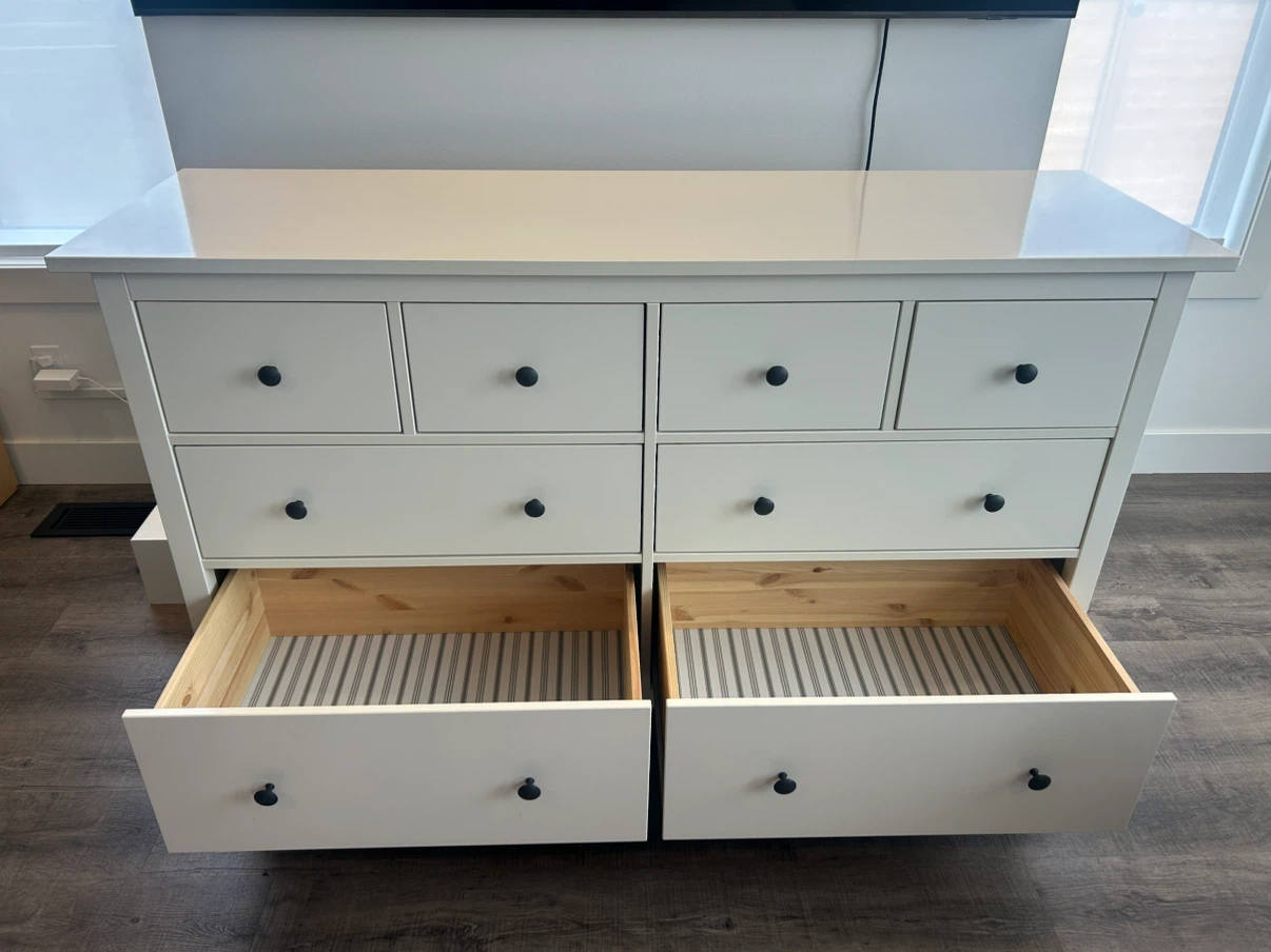 IKEA HEMNES dresser white with 8 drawers - photo 4