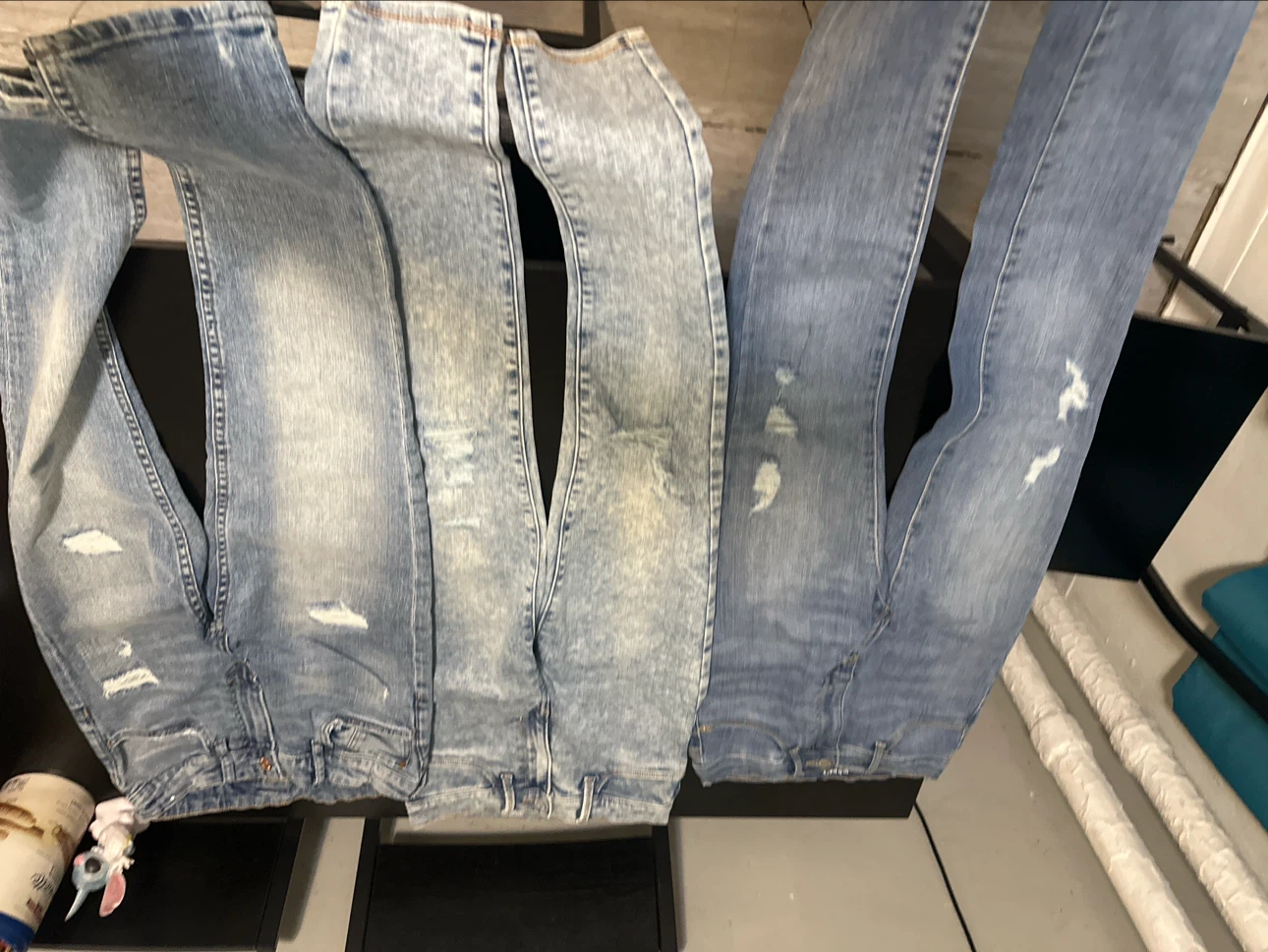 Lot of 3 pairs of denim jeans