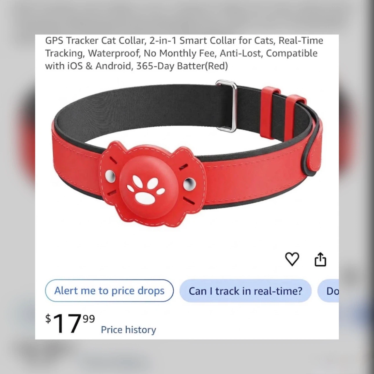 Brand new GPS Tracker Cat Collar,