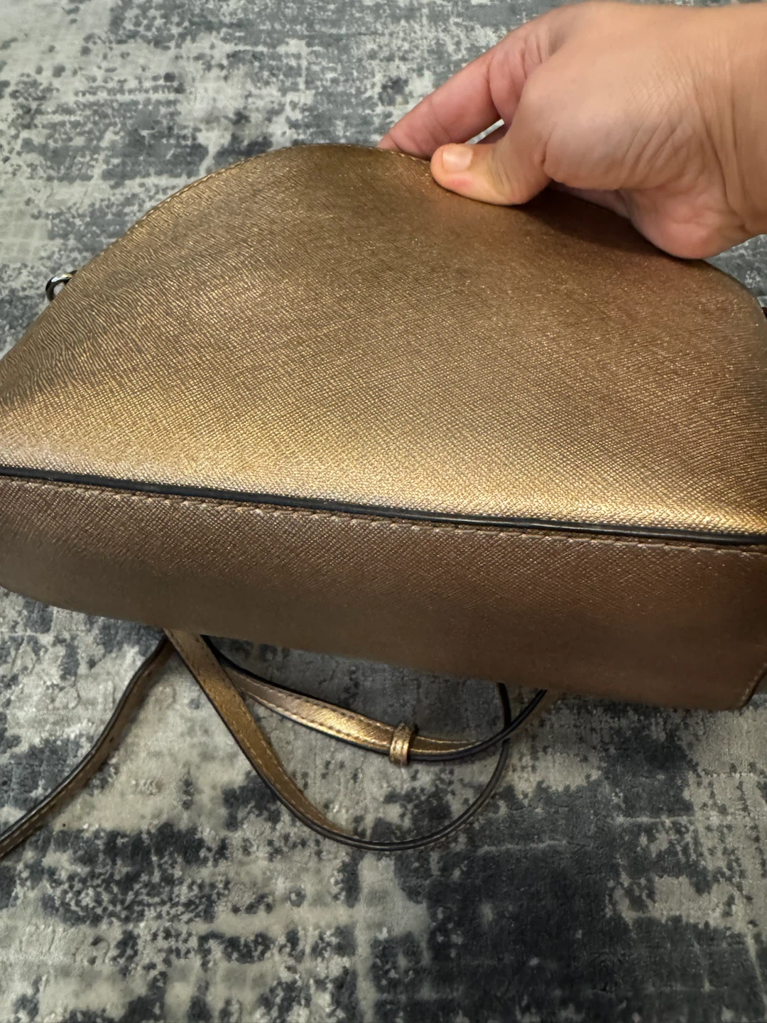 Michael Kors Metallic Gold Crossbody Bag - photo 4