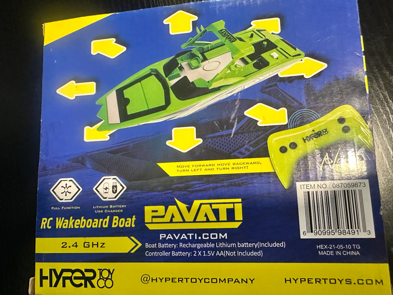 Hyper Toy Co. Pavati RC Wakeboard Boat - photo 2