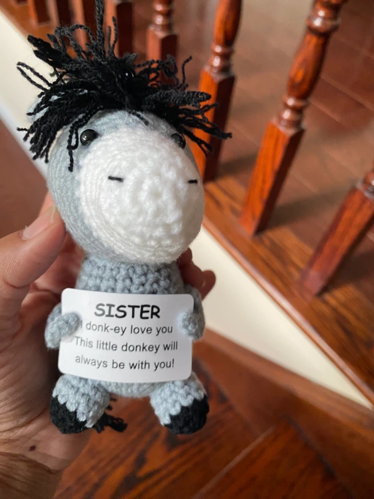 Crocheted Donkey Plushie