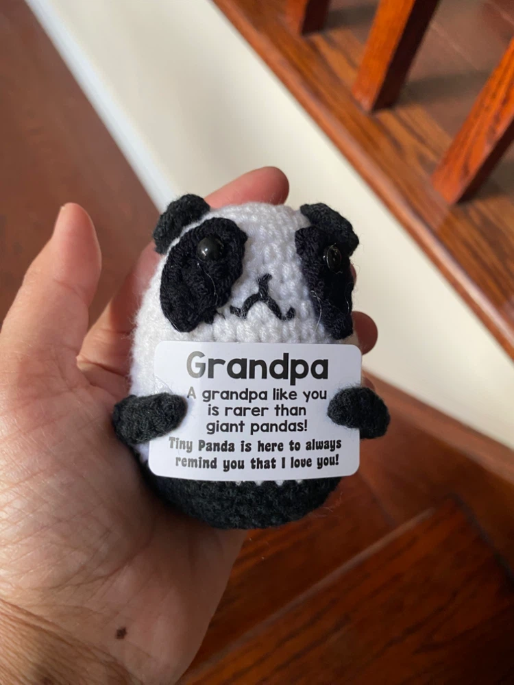 Crochet Panda Keepsake for Grandpa