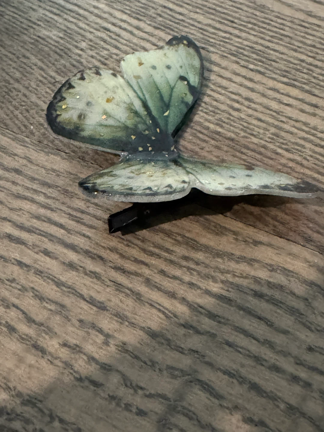 European made French girl Butterfly on hair fairy clip