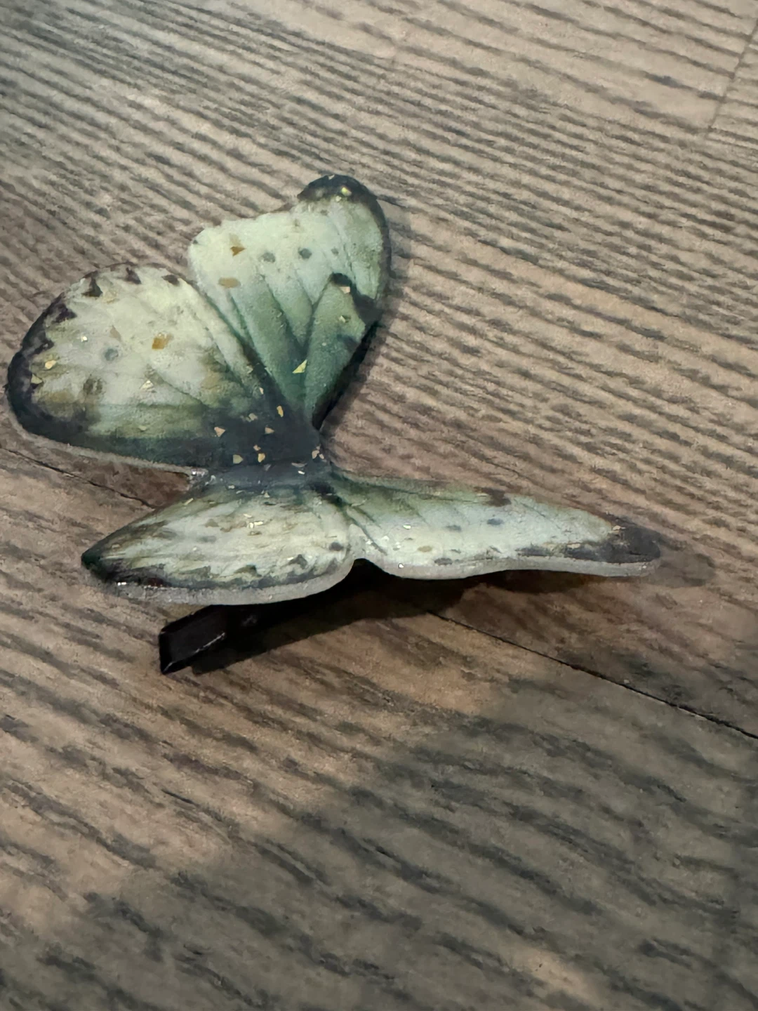 European made French girl Butterfly on hair fairy clip - photo 2