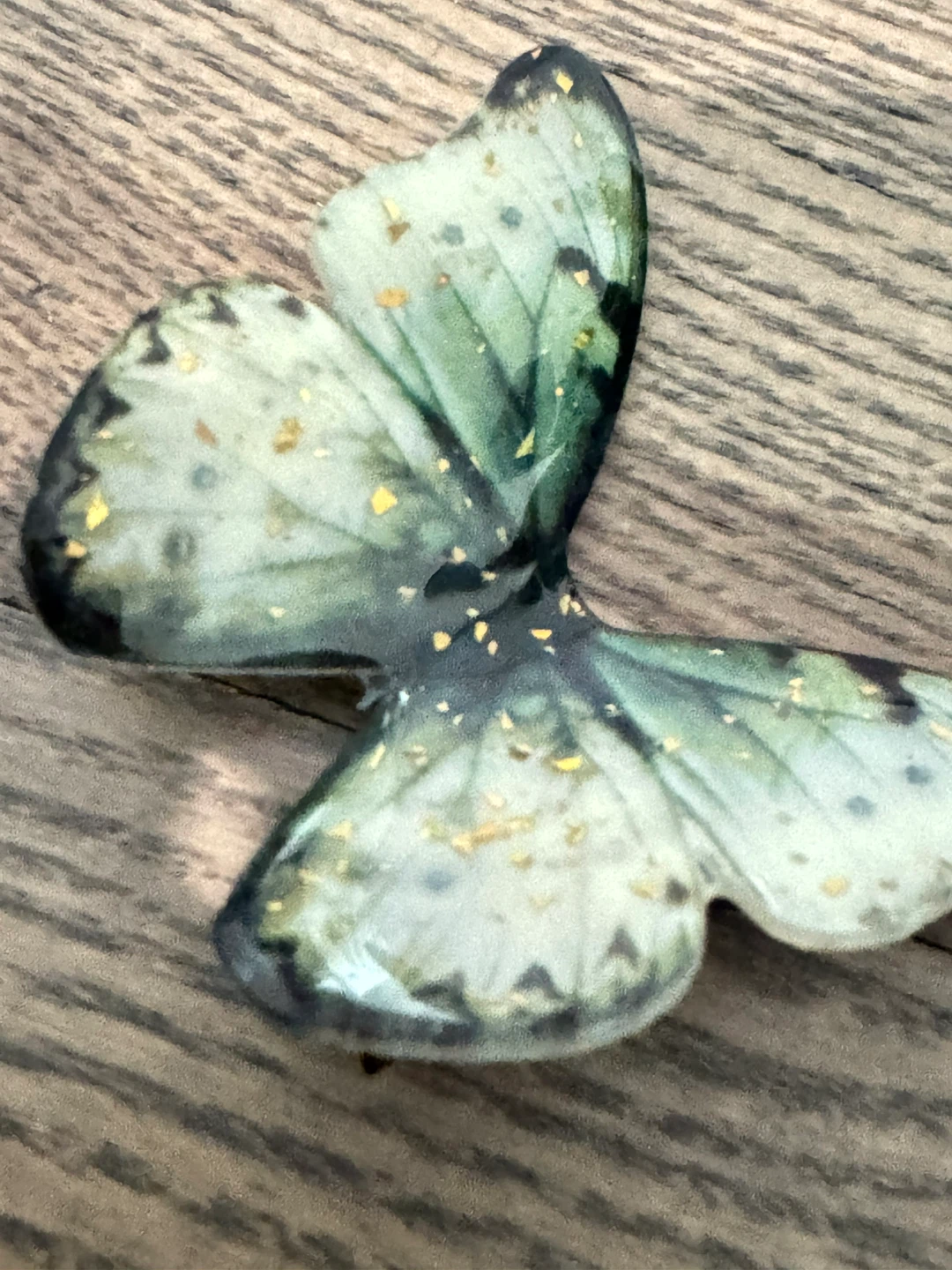 European made French girl Butterfly on hair fairy clip - photo 3