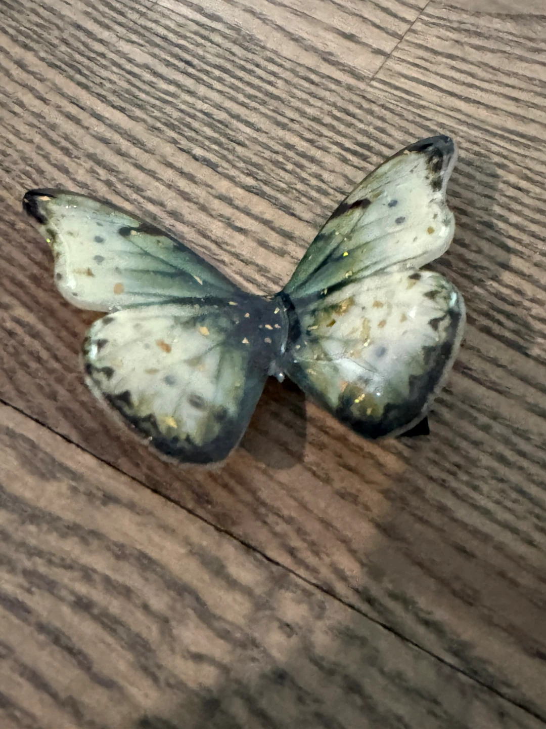 European made French girl Butterfly on hair fairy clip - photo 4