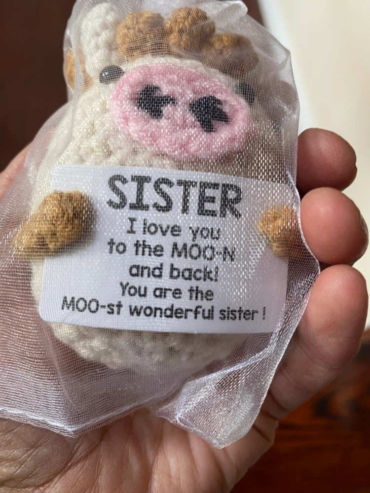 Crochet Cow Sister Keepsake Gift - photo 2