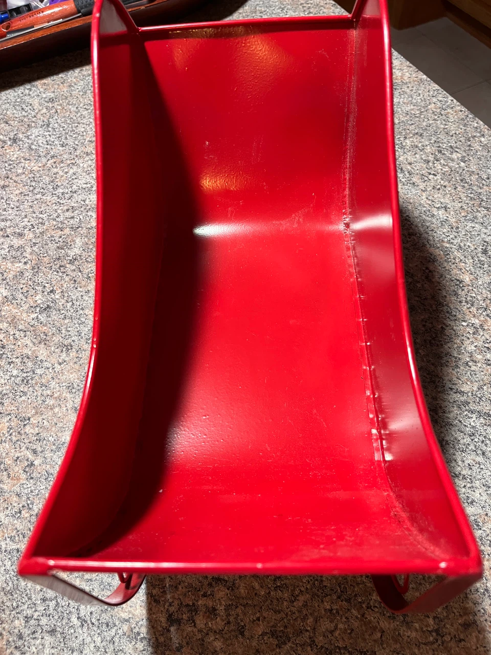 Red Metal Decorative Christmas Sleigh - photo 5