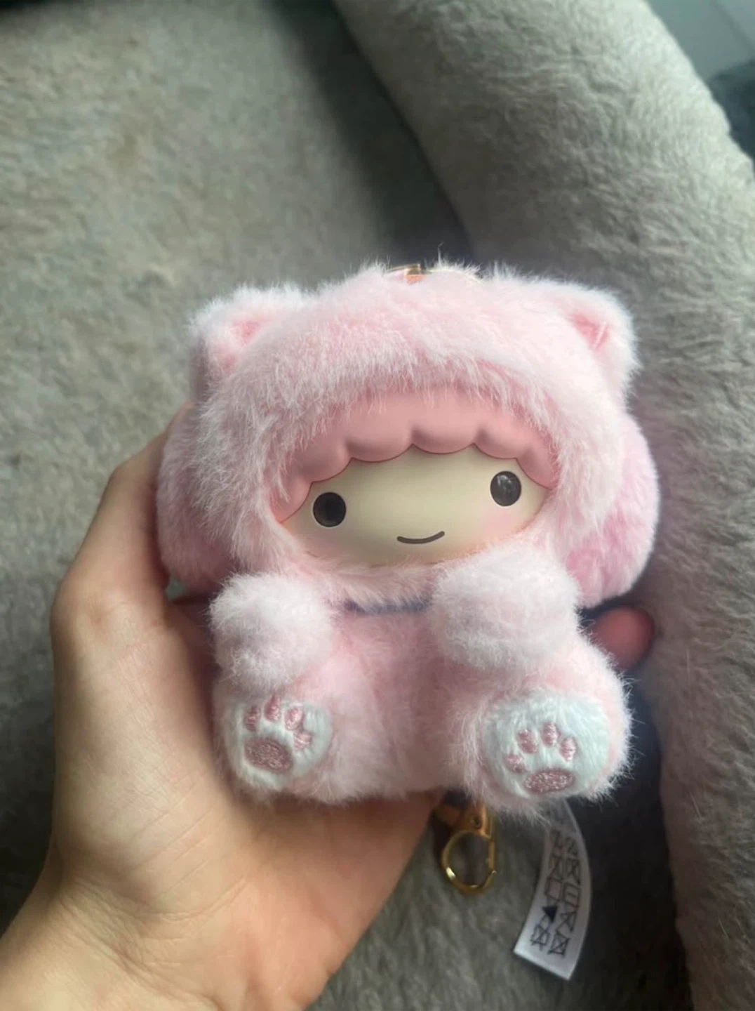 Little Twin Stars Peek-a-Meow Plush Keychain - photo 2