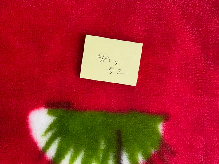 Red Teddy Bear Pattern Fleece Throw Blanket - photo 3