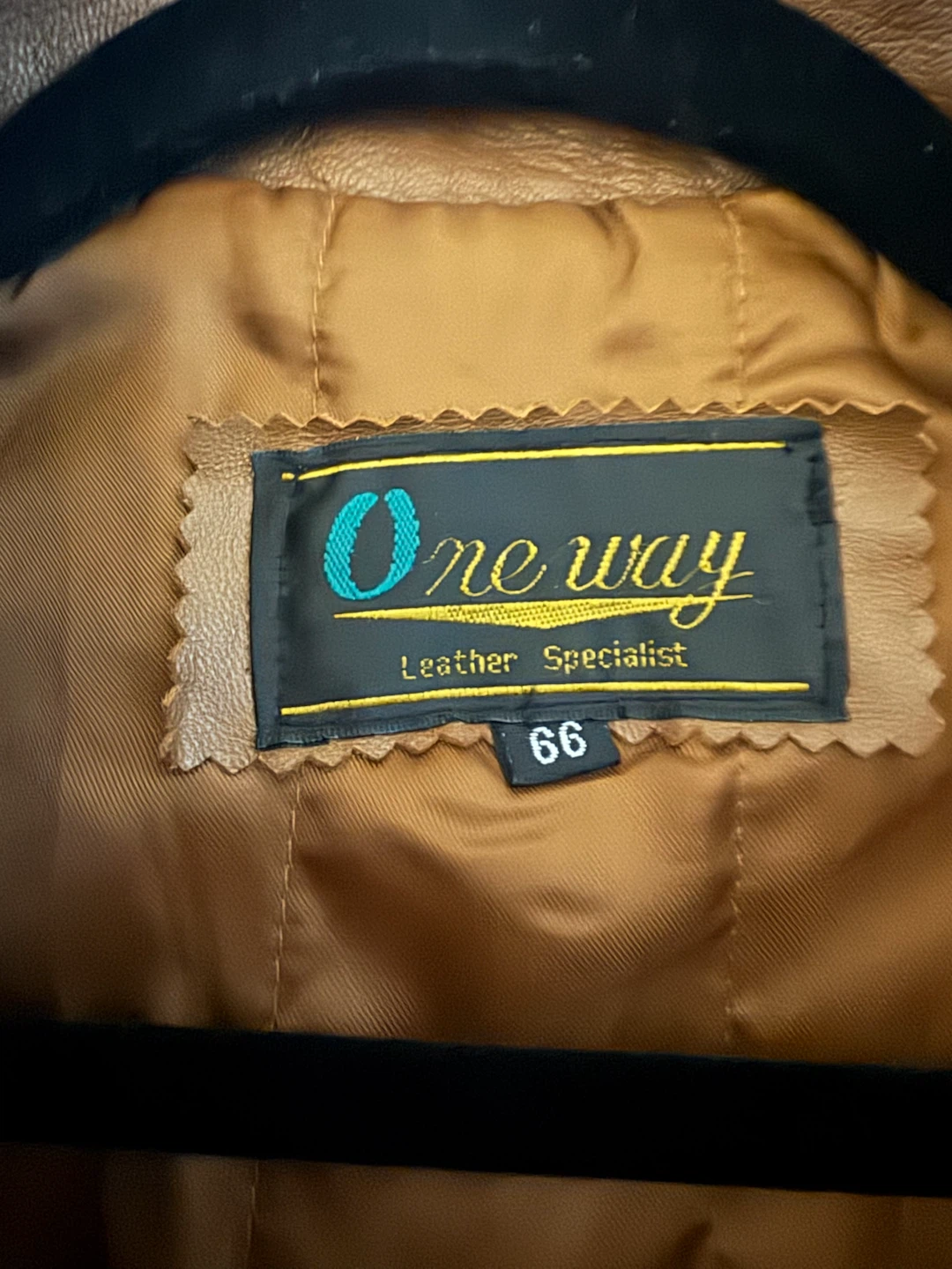 One Way Brown Leather Jacket - photo 3