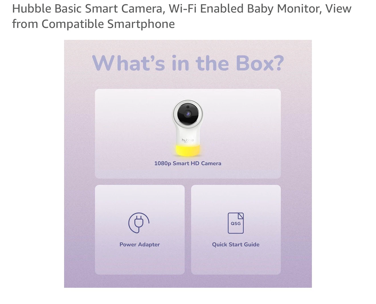 Hubble Connected Nursery Pal Glow Smart Baby Monitor - photo 2