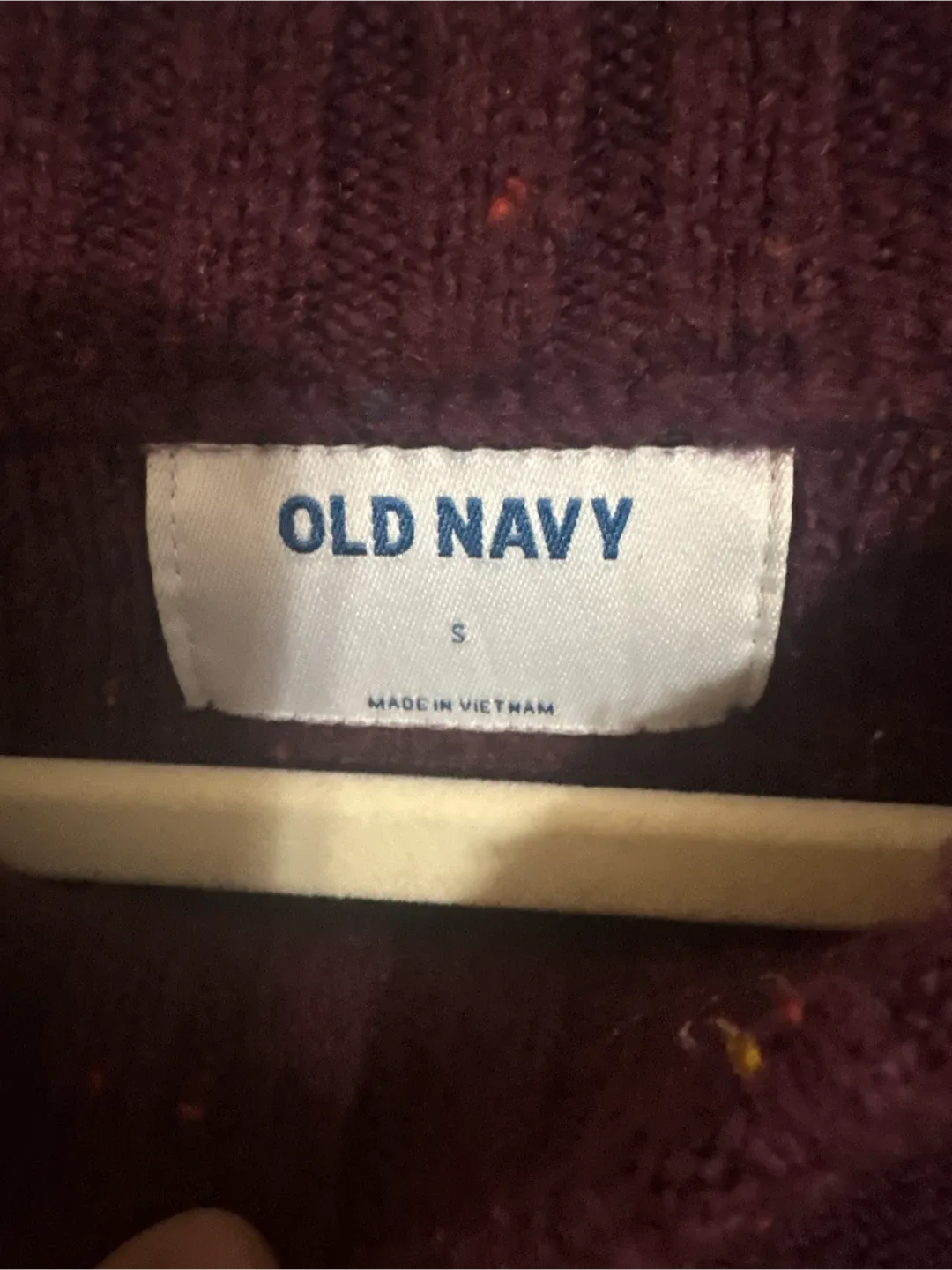 Old Navy Burgundy Speckled Sweater - photo 2