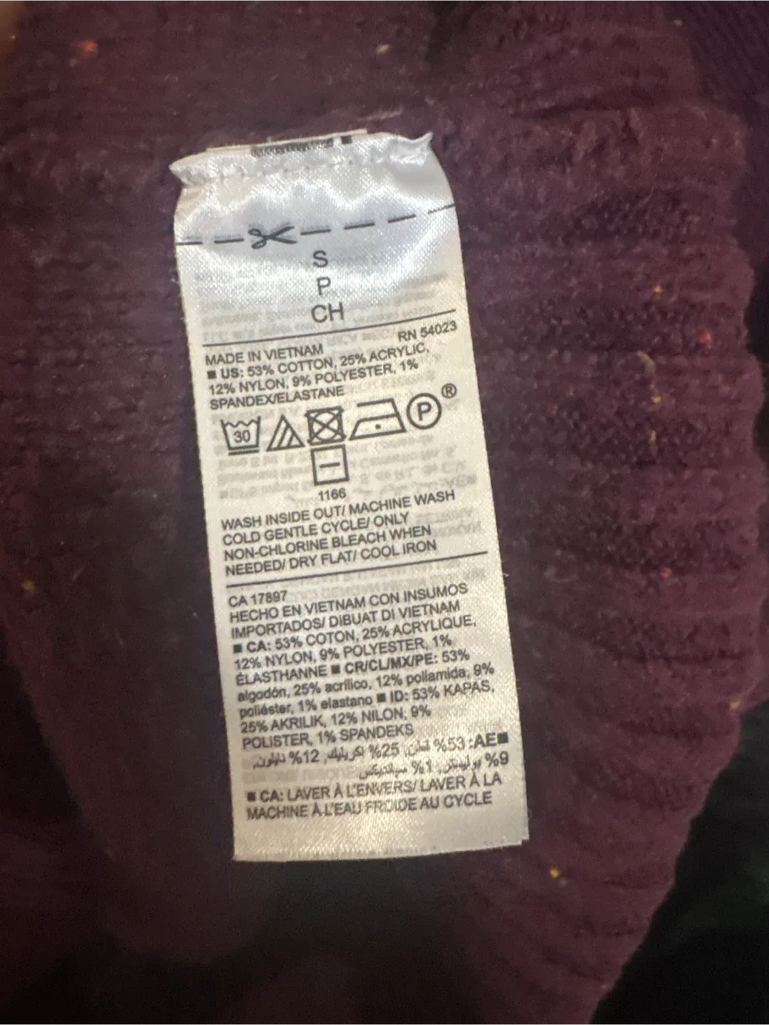 Old Navy Burgundy Speckled Sweater - photo 4