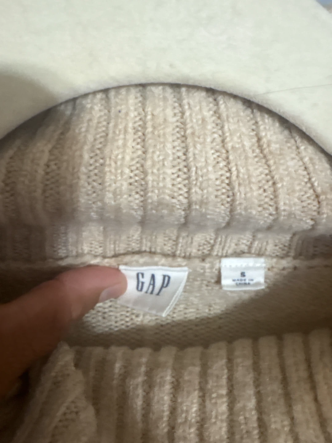 Gap Beige Turtleneck Sweater - photo 3