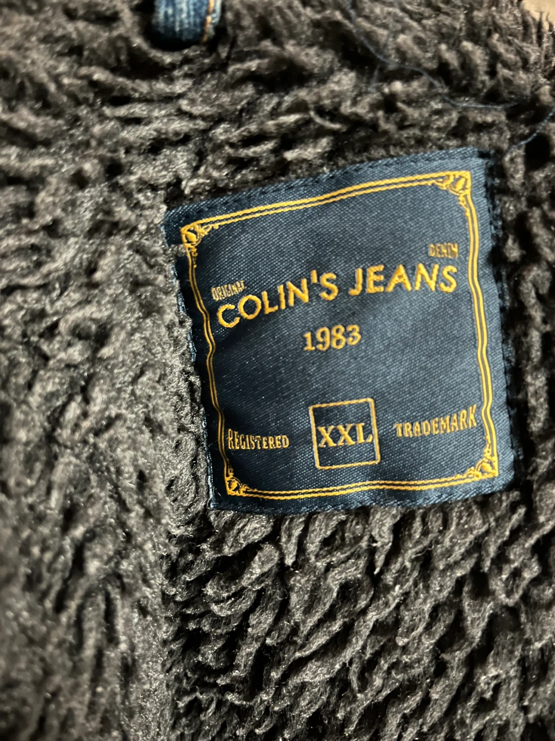 Sherpa-Lined Denim Trucker Jacket (Size XXL) – Like New - photo 3