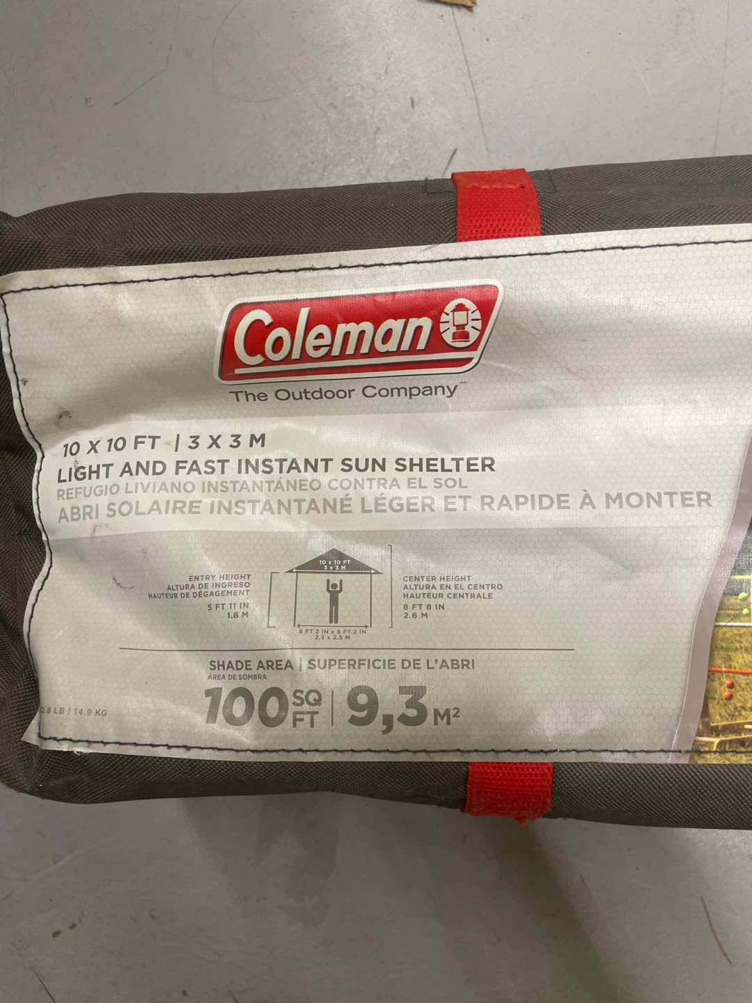 Coleman Light and Fast Instant Sun Shelter 10x10 - photo 2