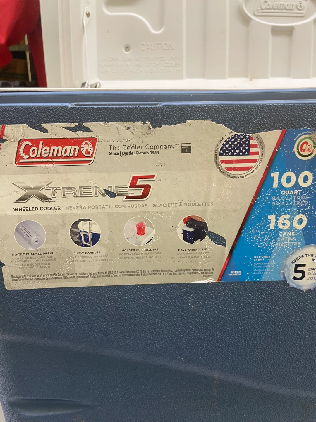 Coleman Xtreme 5 100 Quart Wheeled Cooler - photo 3