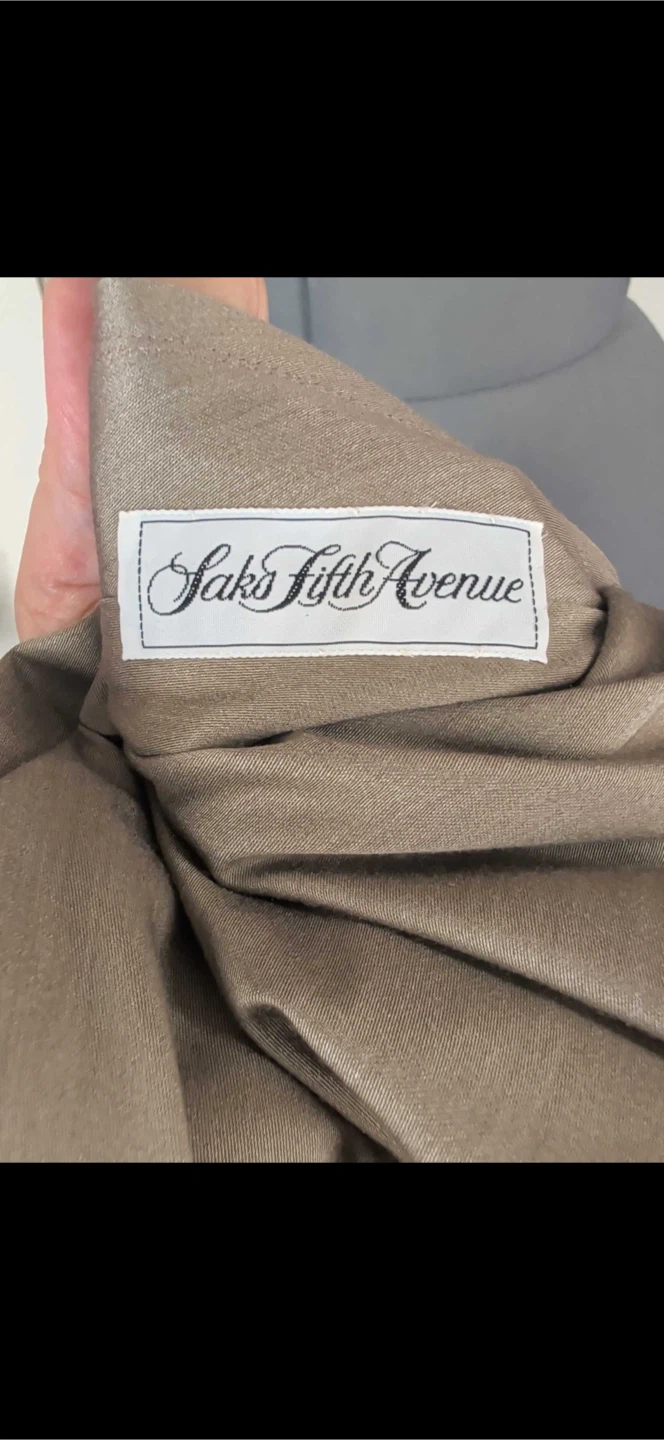 Vintage Saks Fifth Avenue Reversible Beige Wool Coat-XL - photo 4