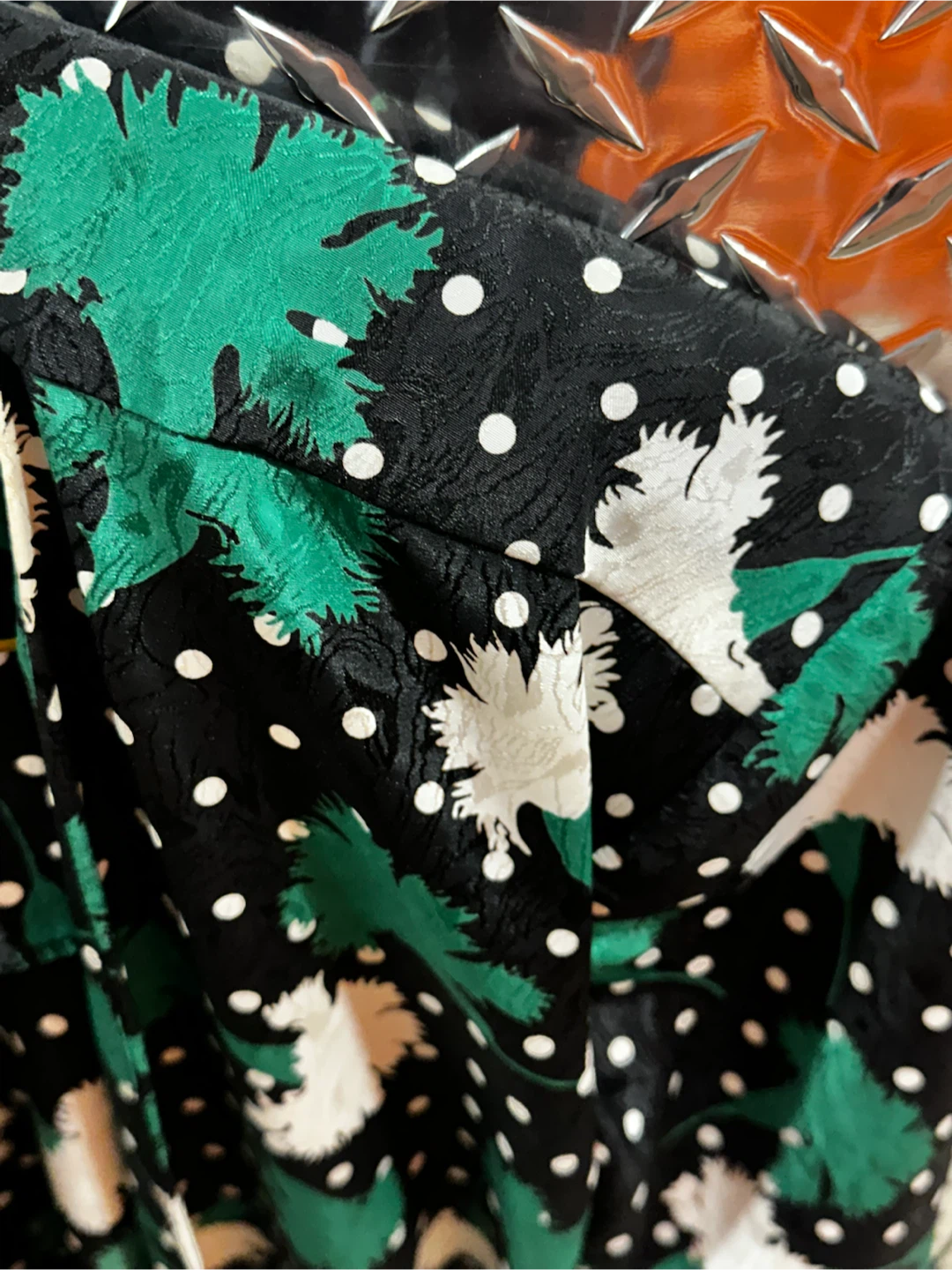 Vtg Nu-Mode Toronto Floral Polka Dot Blouse - photo 3