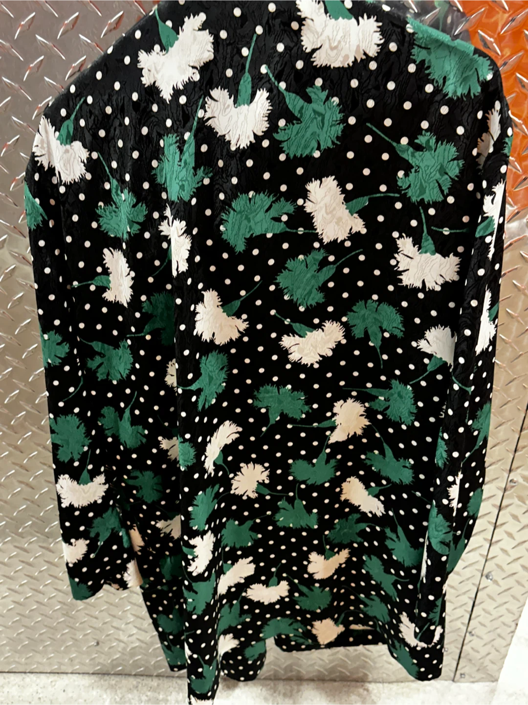 Vtg Nu-Mode Toronto Floral Polka Dot Blouse - photo 4