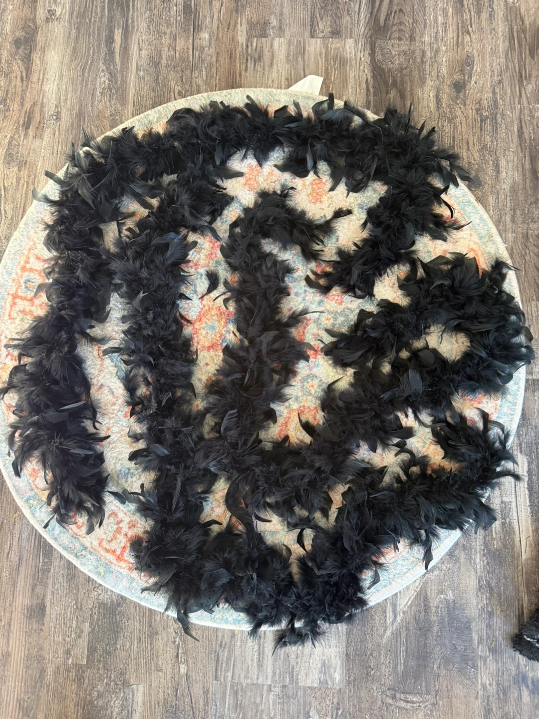 Black feather boa