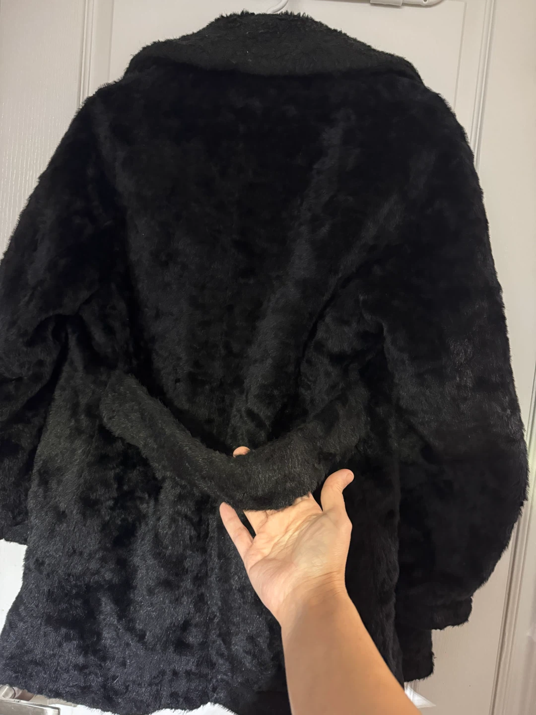 Vintage Agincourt Black Faux Fur Coat - photo 3