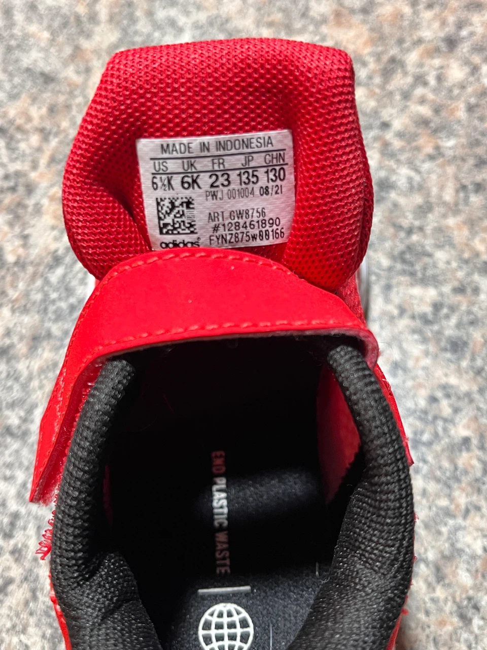 Adidas Baby Shoes Size 6.5K Red - photo 2