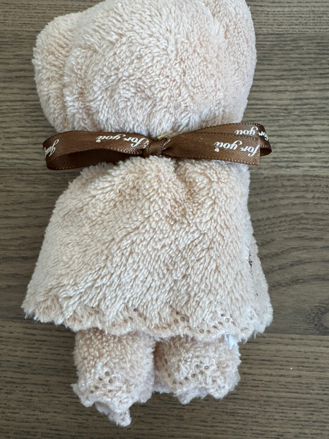 European Beige bear decorative hand towel - photo 4