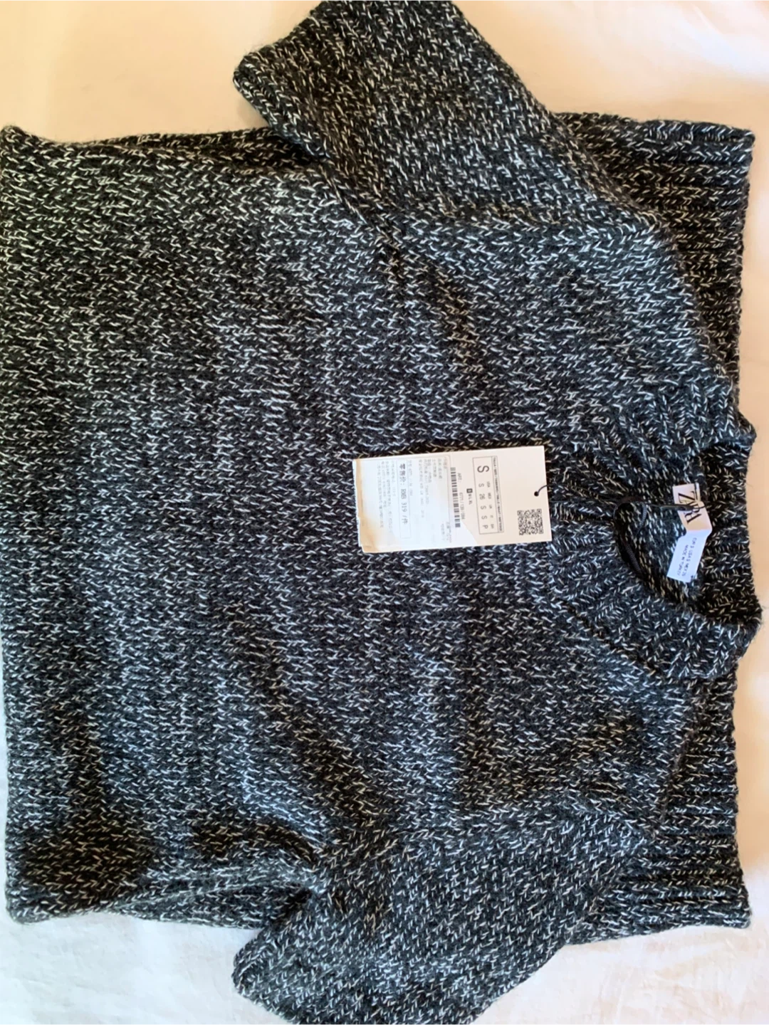 Brand new ZARA knit short sleeve dress black and white - photo 4