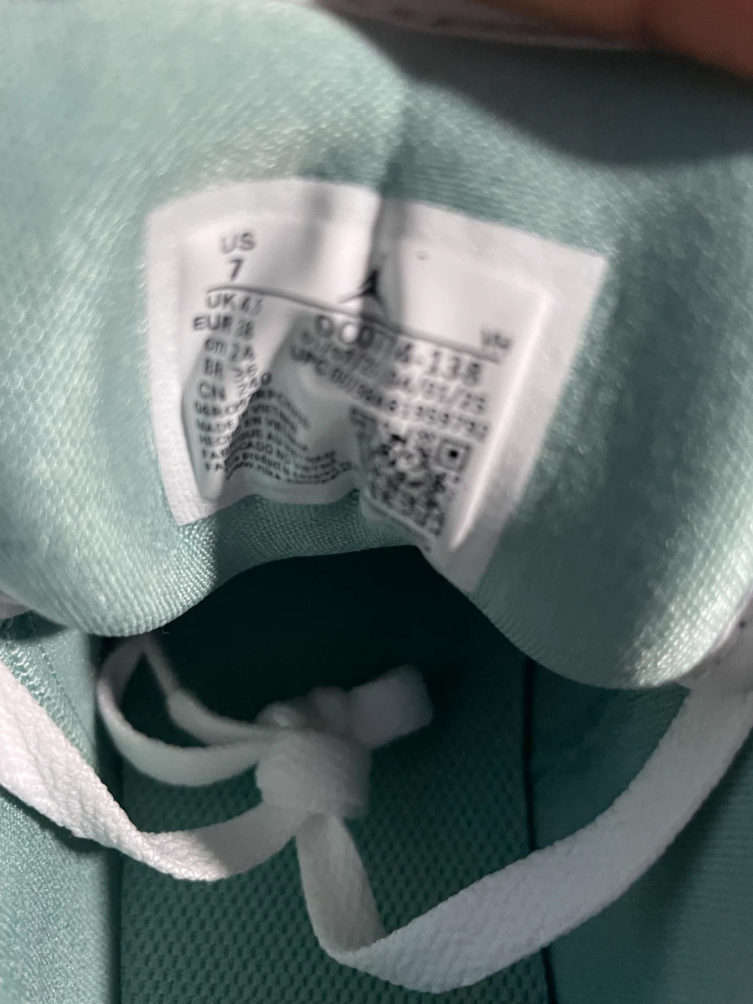 Air Jordan 1 Low Teal White Women's Size 7