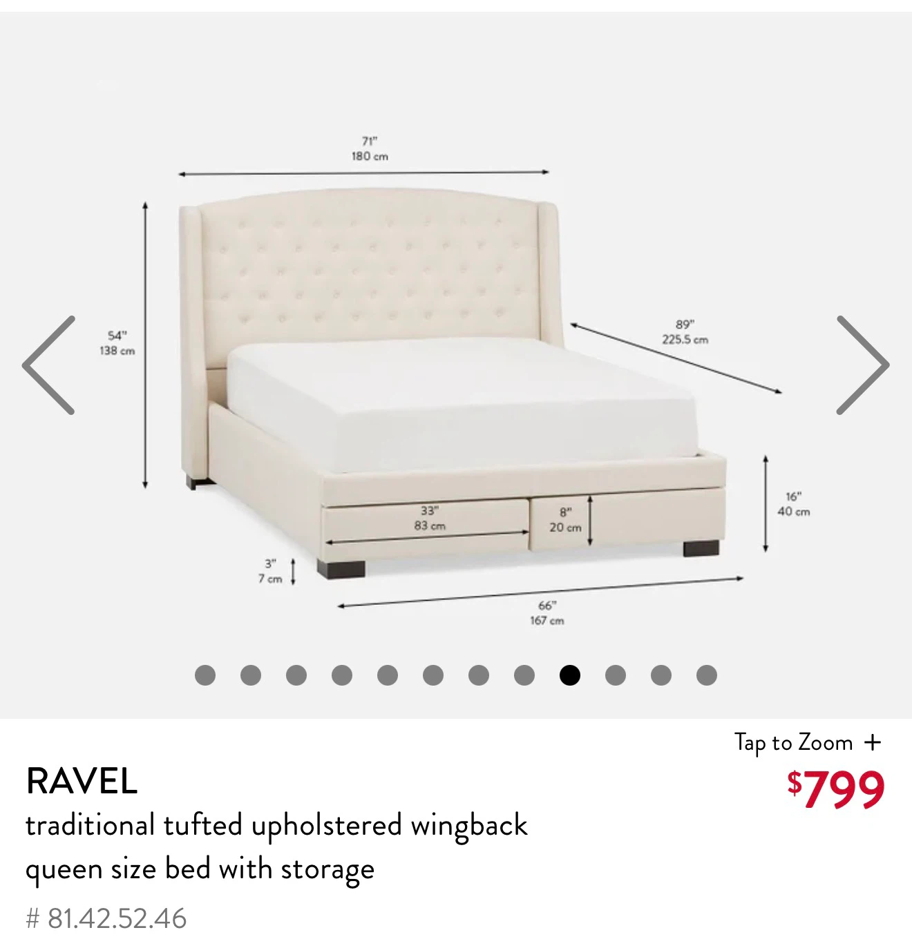 Queen Size Storage Bed Frame - photo 5