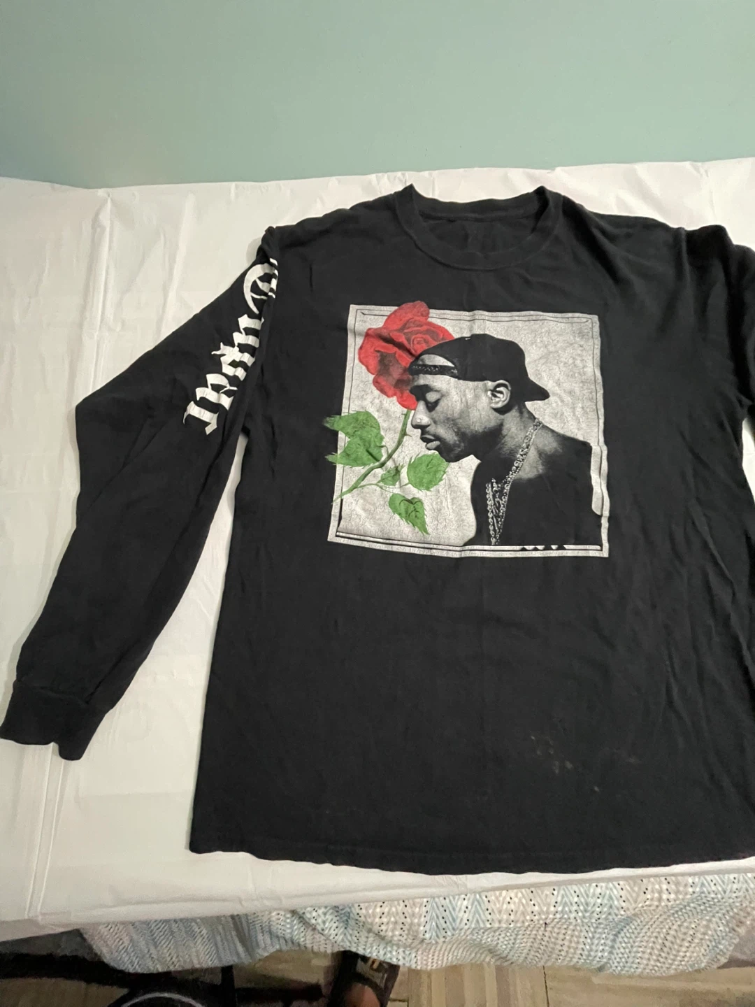 Tupac Graphic Long Sleeve Shirt - photo 4