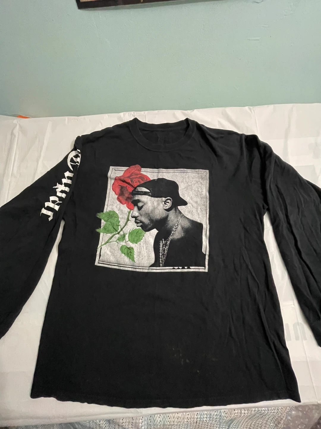 Tupac Graphic Long Sleeve Shirt - photo 5