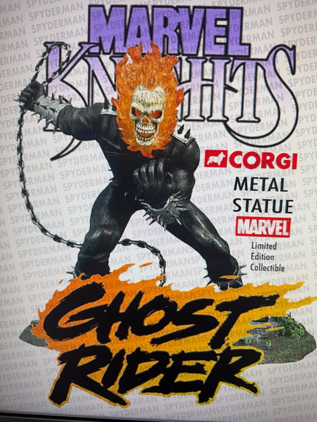 Corgi Marvel Knights Ghost Rider Metal Statue